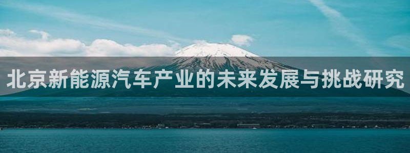 新宝gg可乐88383：北京新能源汽车产