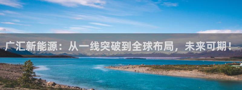 收新宝gg：广汇新能源：从一线突破到全球