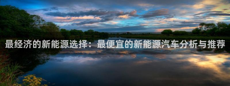 新宝gg怎么做代理：最经济的新能源选择：